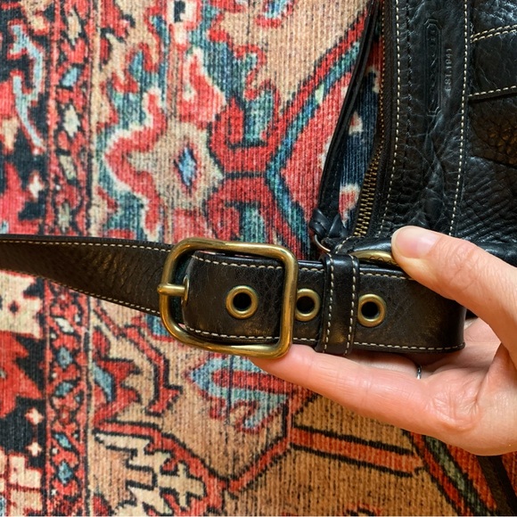 Vintage Coach Crossbody Black Bag - Picture 7 of 16